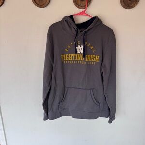 Fanatics Gray Notre Dame Fighting Irish Hoodie size large